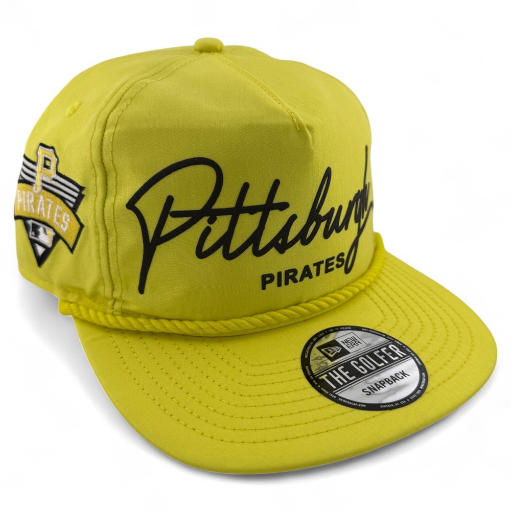 New Era Pittsburgh Pirates Neon Script The Golfer Rope A-Frame Snapback Hat‎ Cap